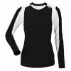 DUC Roll Women’s Longsleeve Tennis Shirt (Black/White) [SALE]