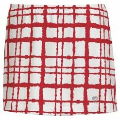 DUC Chaos Women’s Power Skirt (White/ Red)