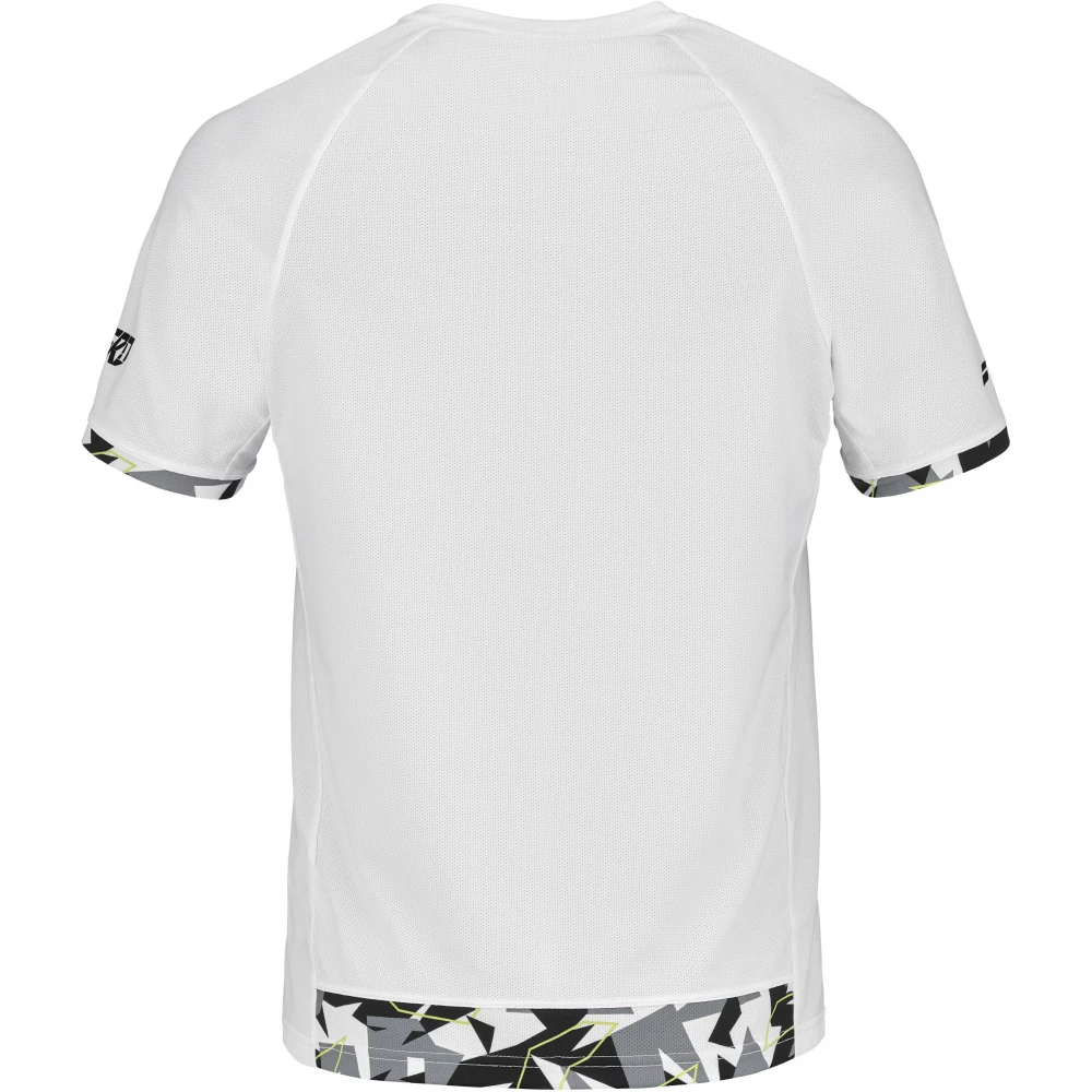 Babolat Men’s Aero Crew Neck Tennis Tee (White/White) 4 Babolat Men’s Aero Crew Neck Tennis Tee (White/White) - Image 2