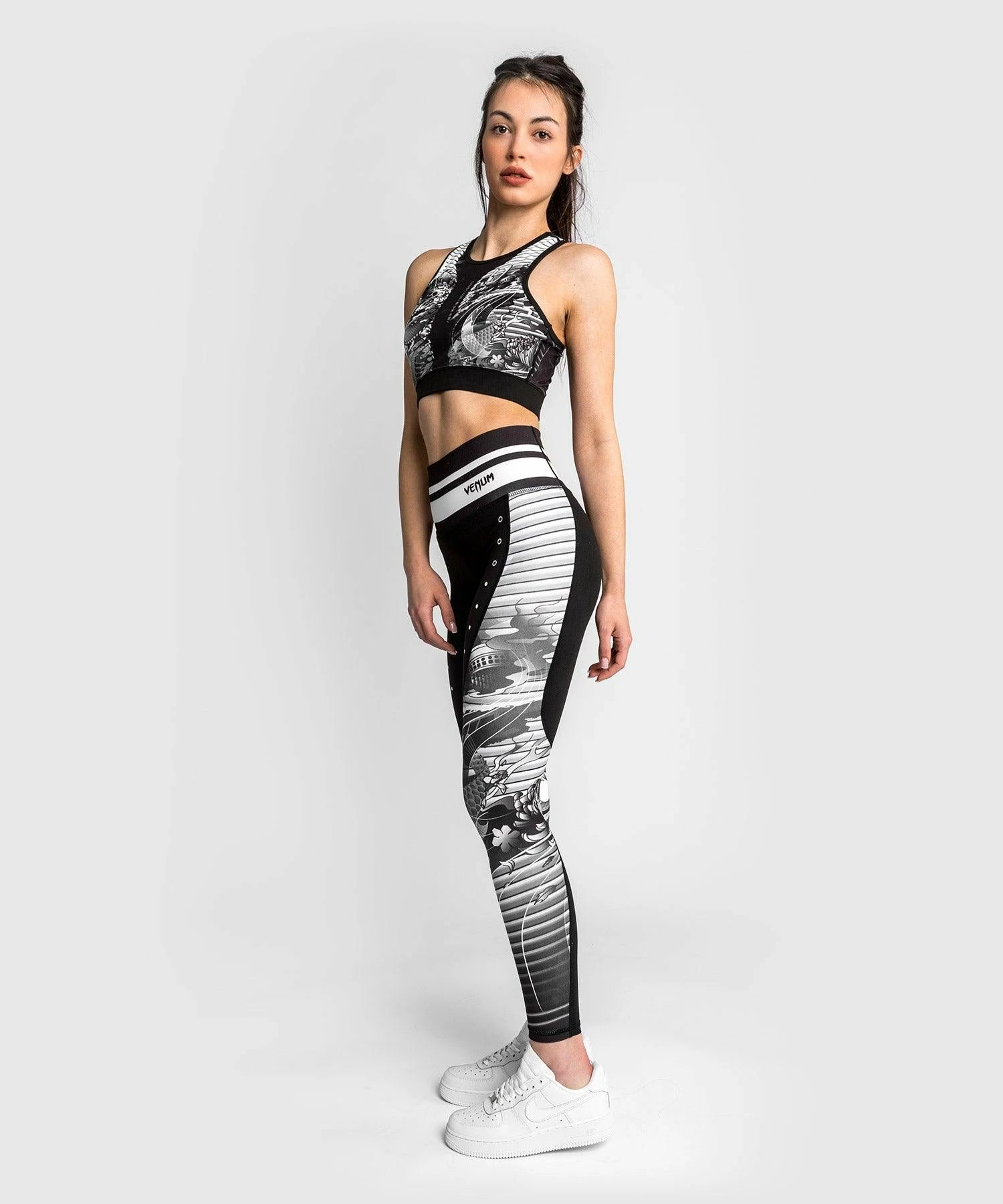 Venum YKZ21 Sport Bra - Black/White 7 Venum YKZ21 Sport Bra - Black/White - Image 5