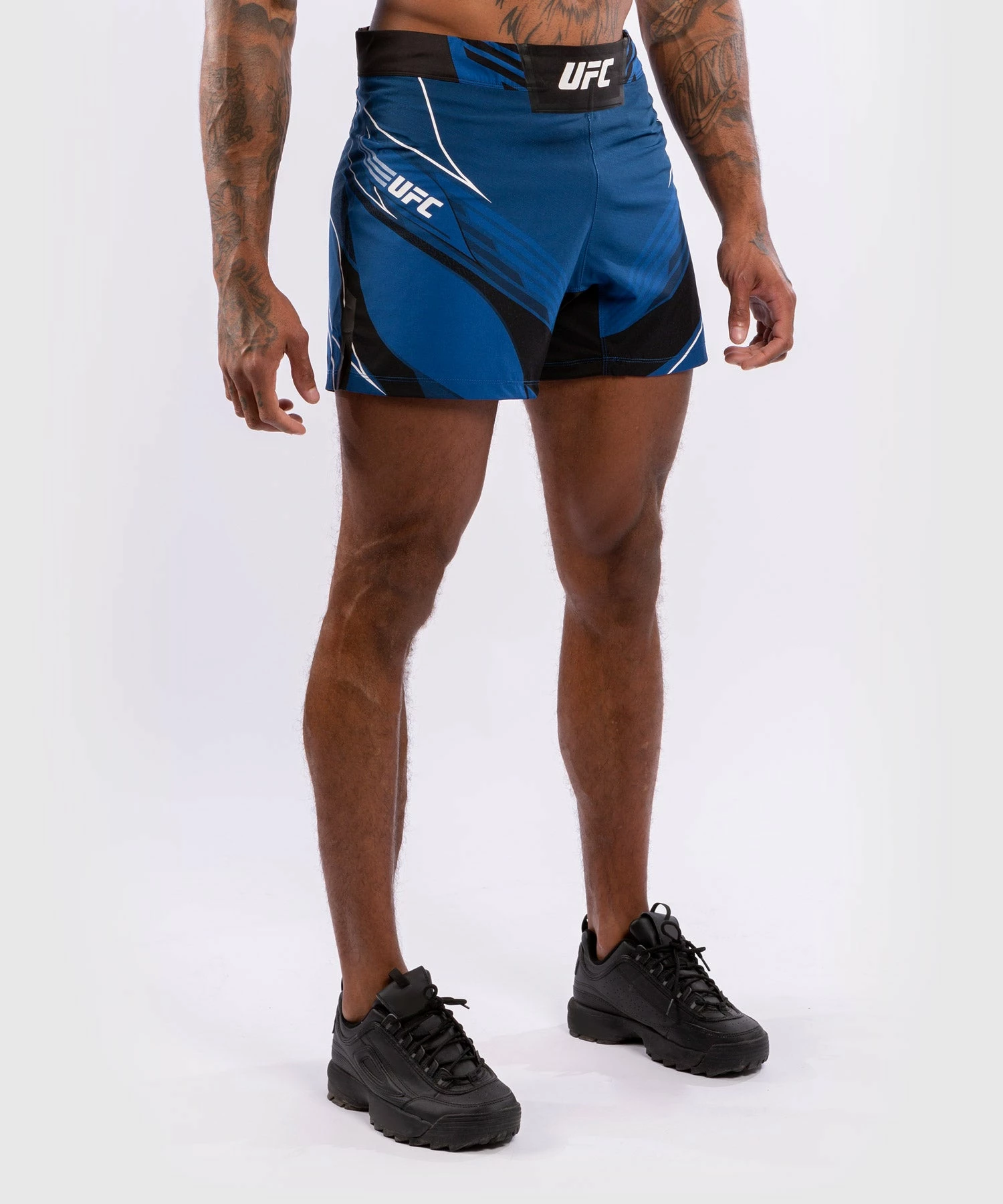 UFC Venum Authentic Fight Night Men's Shorts - Short Fit - Blue 6 UFC Venum Authentic Fight Night Men's Shorts - Short Fit - Blue - Image 4