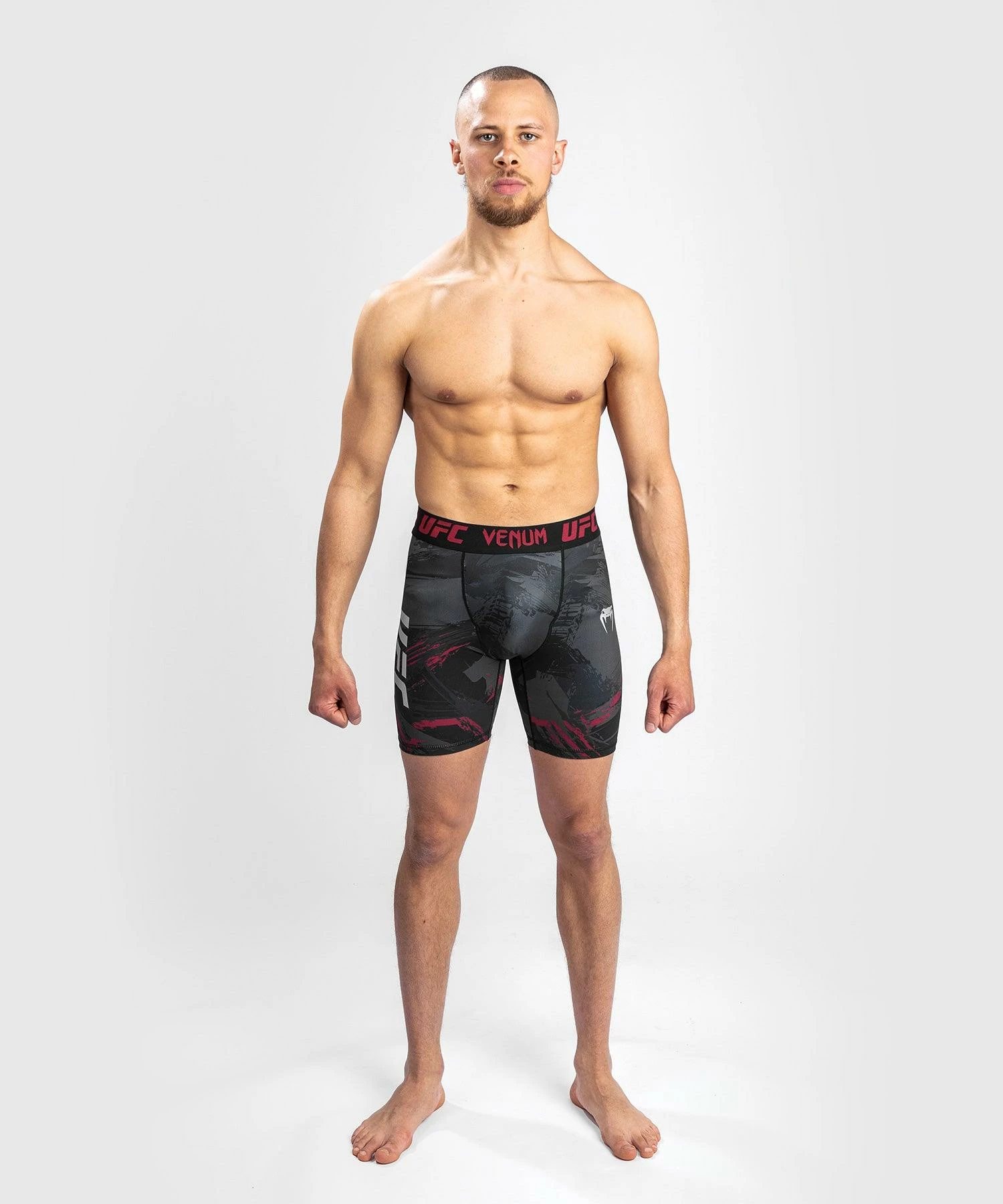 UFC Venum Authentic Fight Week Men's 2.0 Vale Tudo Short - Black/Red 6 UFC Venum Authentic Fight Week Men's 2.0 Vale Tudo Short - Black/Red - Image 4