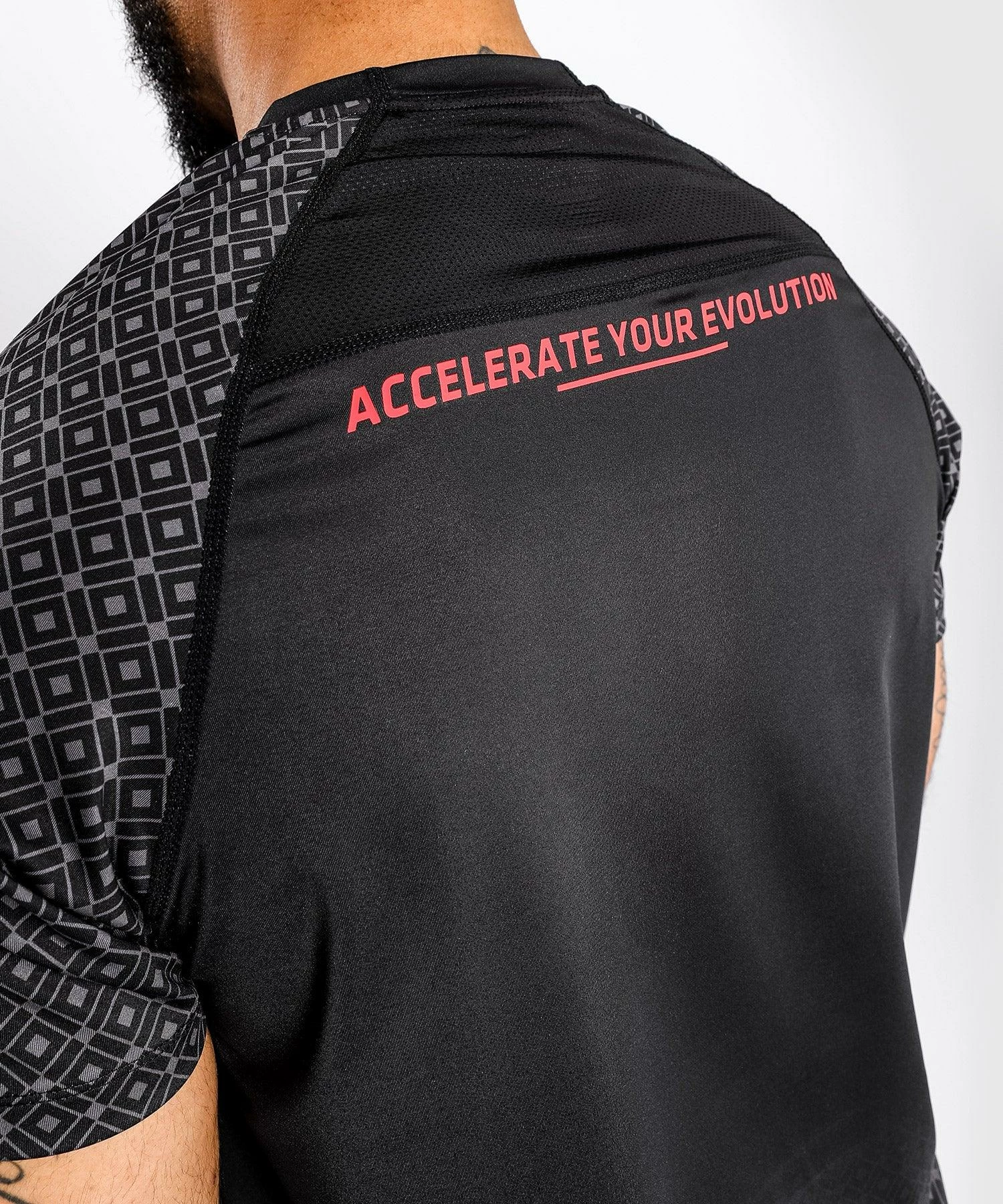 UFC Venum Performance Institute Dry Tech T-Shirt - Black/Red 10 UFC Venum Performance Institute Dry Tech T-Shirt - Black/Red - Image 8