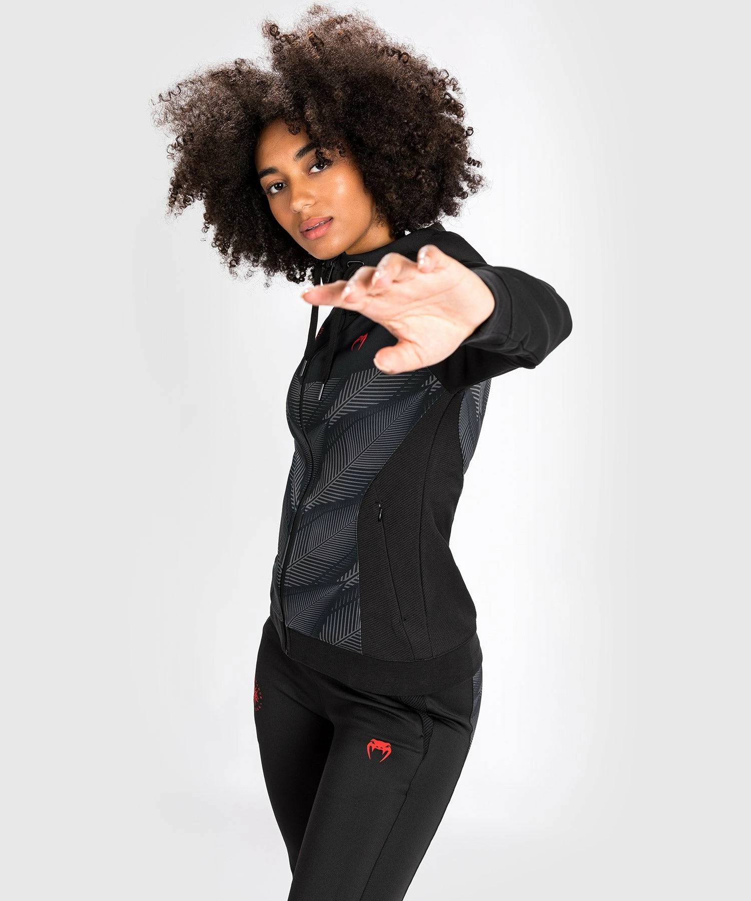 Venum Phantom Hoodie - For Women - Black/Red - Image 3