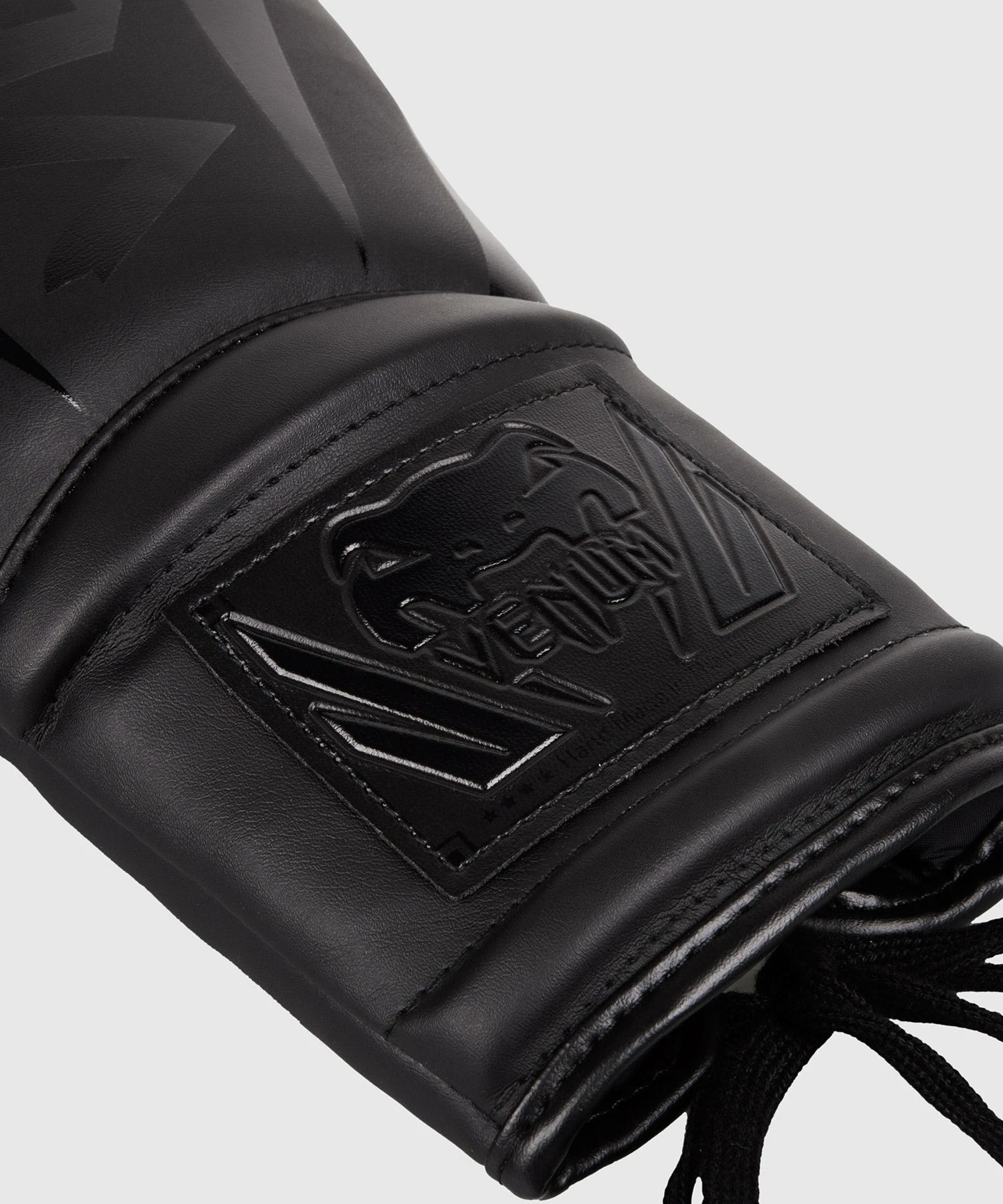 Venum Elite Boxing Gloves - With Laces - Matte/Black - Image 4