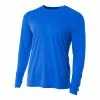 A4 Men’s Performance Long Sleeve Crew (Royal) -Boxing Sport Store 4845 fl1 1000 1000