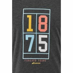 Babolat Men’s Exercise Vintage Crew Neck Tennis Tee (Black Heather) -Boxing Sport Store 4MS23443 2003 Babolat Mens Exercise Vintage Crew Neck Tennis Tee Black Heather d 1000 1000