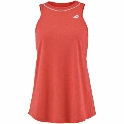 Babolat Women’s Exercise Cotton Tennis Training Tank Top (Poppy Red Heather)