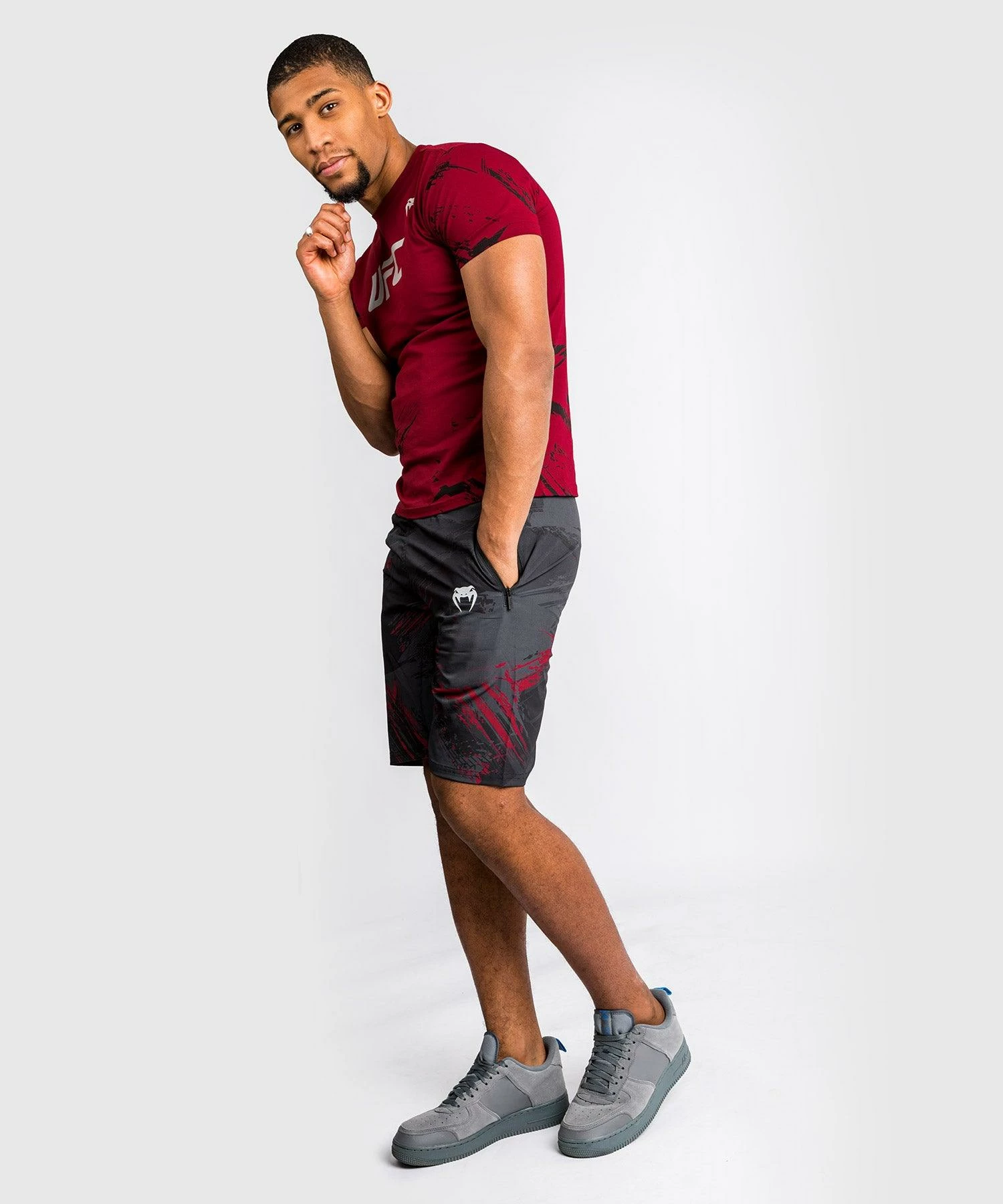 UFC Venum Authentic Fight Week Men's 2.0 Performance Short - Black/Red 4 UFC Venum Authentic Fight Week Men's 2.0 Performance Short - Black/Red - Image 2