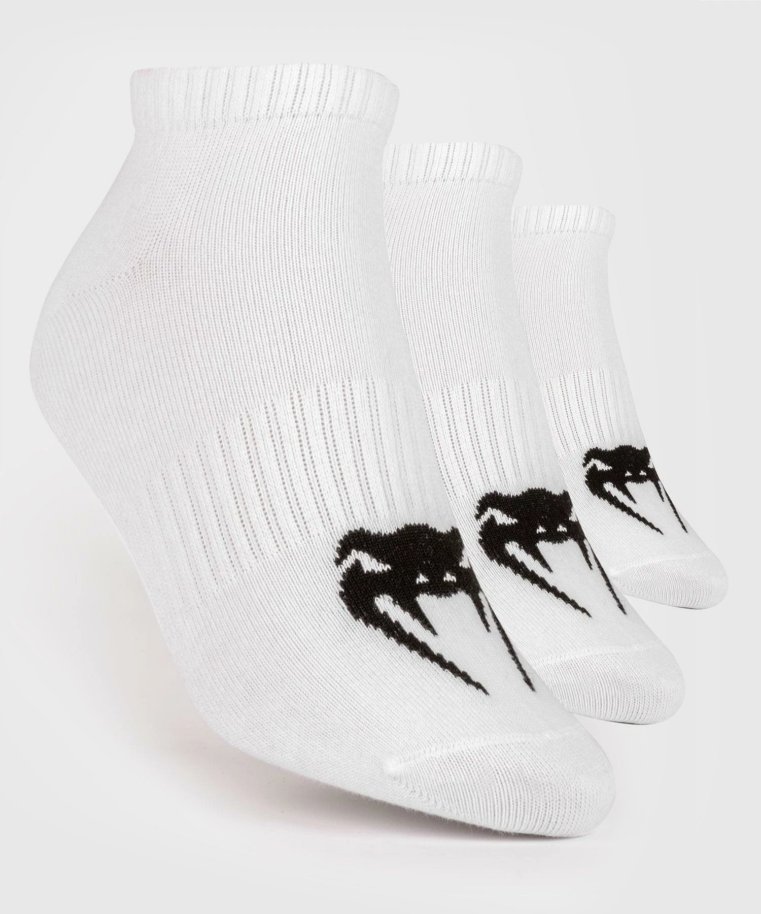 Venum Classic Footlet Sock - Set Of 3 - White/Black 3 Venum Classic Footlet Sock - Set Of 3 - White/Black