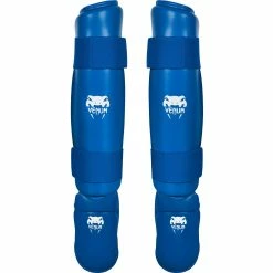 Venum Karate Shin Pad & Foot Protector - Blue