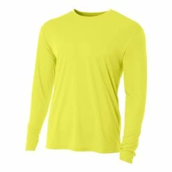 A4 Men’s Performance Long Sleeve Crew (Safety Yellow)