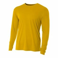 A4 Men’s Performance Long Sleeve Crew (Gold)