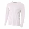 A4 Men’s Performance Long Sleeve Crew (White) -Boxing Sport Store 5970 fl1 1000 1000
