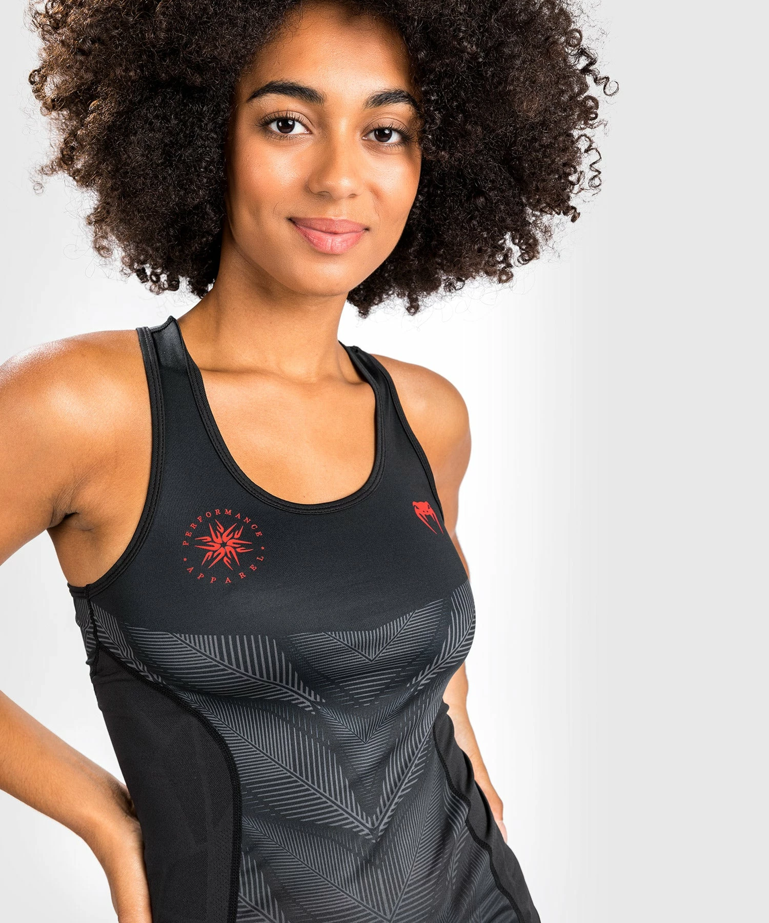Venum Phantom Dry Tech Tank Top - For Women - Black/Red 4 Venum Phantom Dry Tech Tank Top - For Women - Black/Red - Image 2