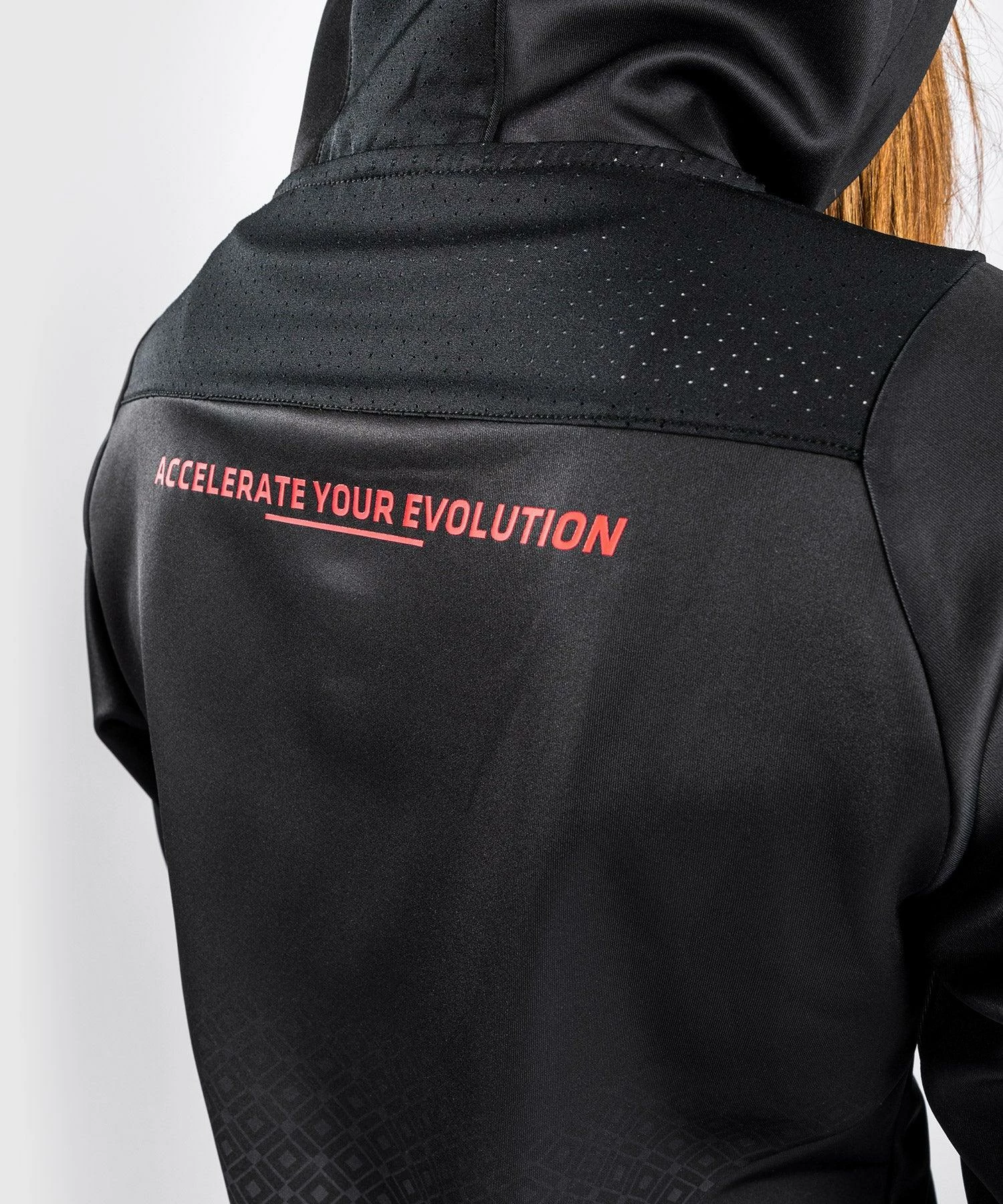 UFC Venum Performance Institute Hoodie - For Women - Black/Red 10 UFC Venum Performance Institute Hoodie - For Women - Black/Red - Image 8