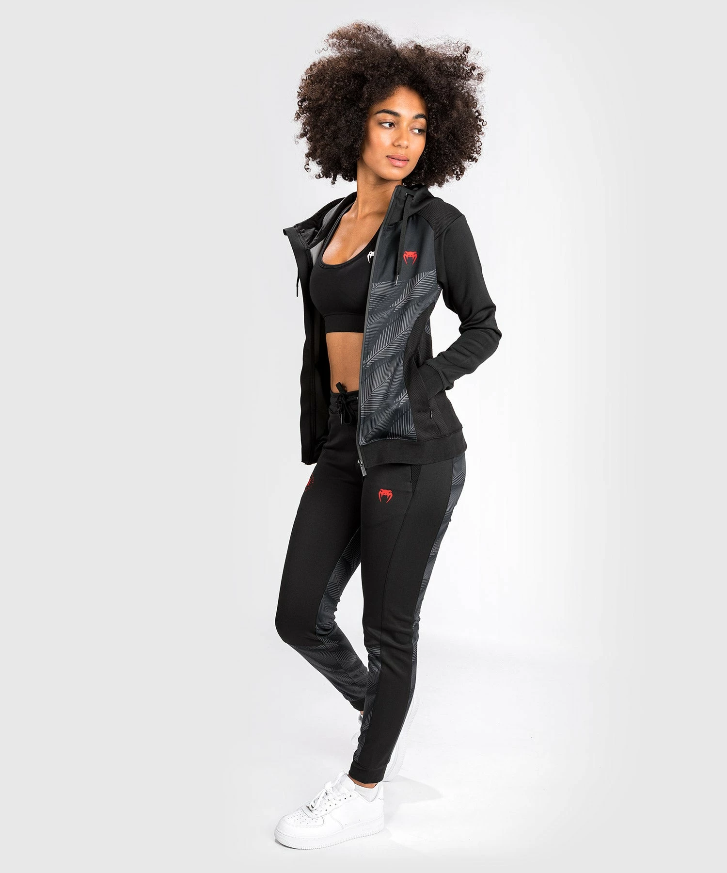 Venum Phantom Hoodie - For Women - Black/Red - Image 4