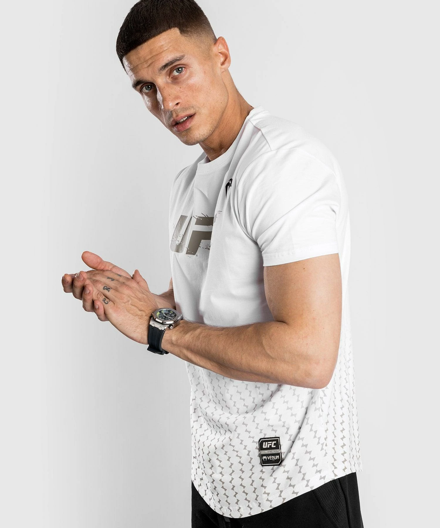 UFC Venum Authentic Fight Week Men's 2.0 Short Sleeve T-Shirt - White 3 UFC Venum Authentic Fight Week Men's 2.0 Short Sleeve T-Shirt - White