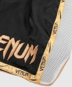 Venum Giant Muay Thai Shorts - Black/White/Gold -Boxing Sport Store 6 252F8 252Fd 252Fd 252F68dd7e0f74f06d0966e580b54915e184a4111615 SHORT MUAY THAI GIANT BLACK WHITE GOLD HD 07