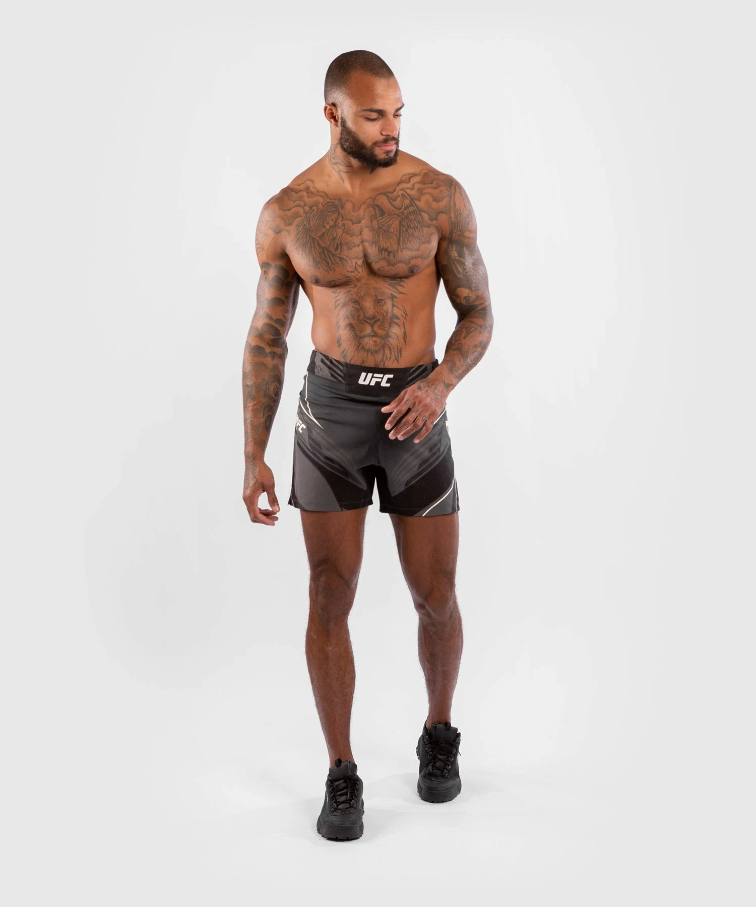 UFC Venum Authentic Fight Night Men's Shorts - Short Fit - Black 9 UFC Venum Authentic Fight Night Men's Shorts - Short Fit - Black - Image 7