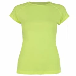 Sofibella Women’s Classic Mock Sleeve Tennis Top (Electric Yellow)