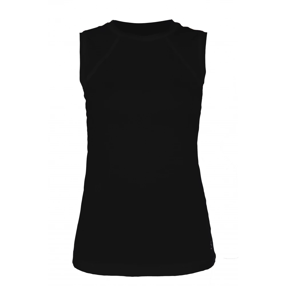 Sofibella Women’s Classic Sleeveless Tennis Top (Black) 3 Sofibella Women’s Classic Sleeveless Tennis Top (Black)