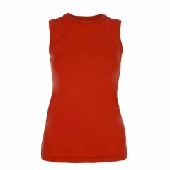 Sofibella Women’s Classic Sleeveless Tennis Top (Red)
