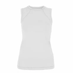 Sofibella Women’s Classic Sleeveless Tennis Top (White)