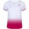 Babolat Girls Compete Cap Sleeve Tennis Top With Performance Polyester (White/Vivacious Red) -Boxing Sport Store 71pd6ehq6kl ac sx679 sx ux sy uy 1000 1000