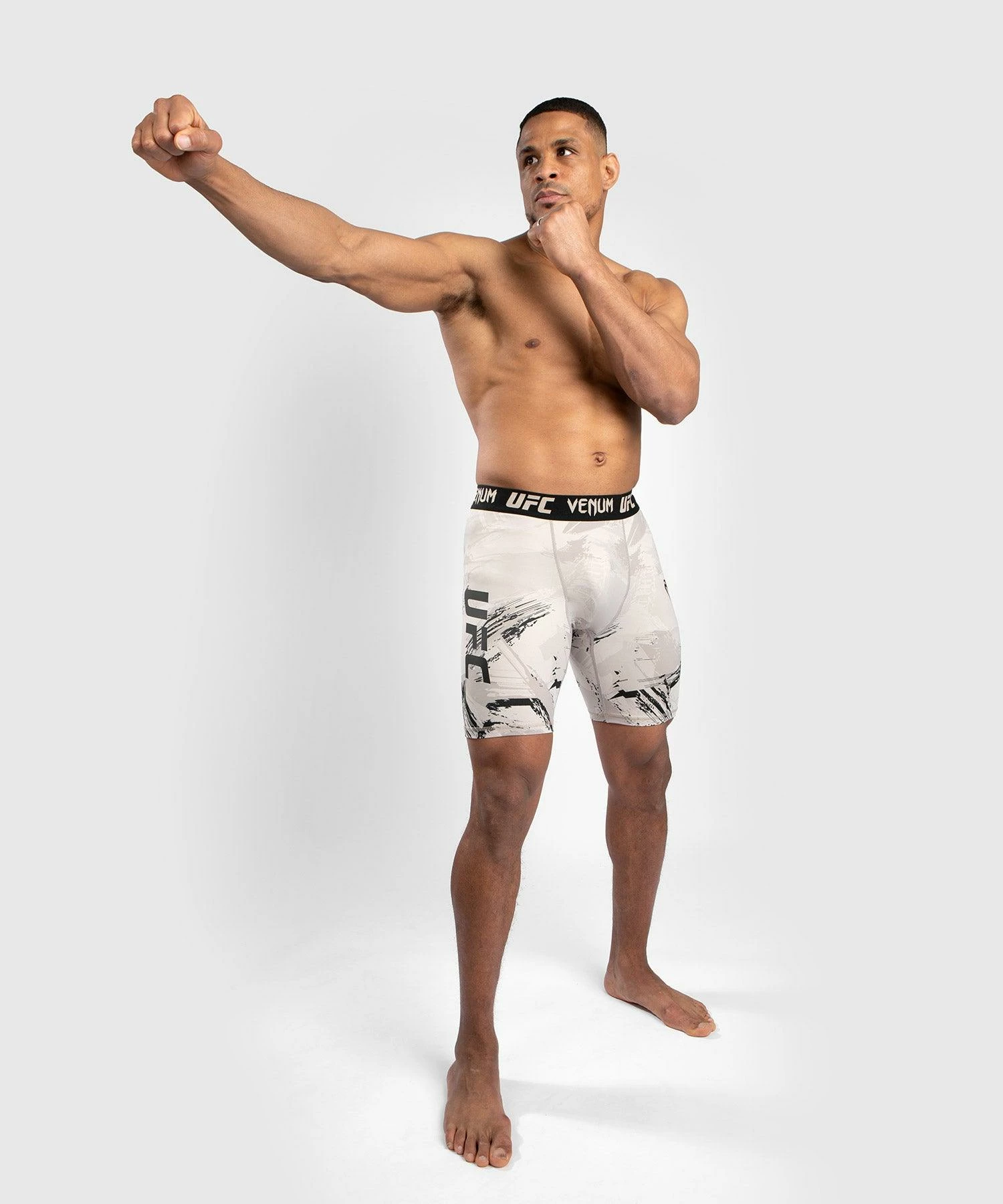 UFC Venum Authentic Fight Week Men's 2.0 Vale Tudo Short - Black/Sand 4 UFC Venum Authentic Fight Week Men's 2.0 Vale Tudo Short - Black/Sand - Image 2