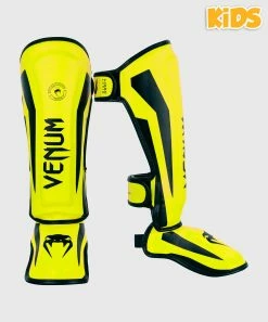 Venum Elite Shin Guards Kids - Exclusive - Neo Yellow