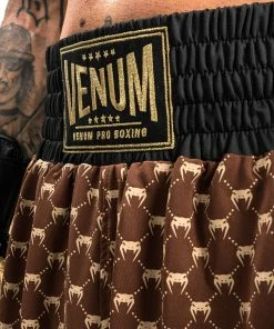 Venum Monogram Boxing Short - Black/Brown -Boxing Sport Store 7 252Fd 252F3 252F5 252F7d3513974f3b4b6d23f6390ced9a901b79d47118 BOXING SHORT MONOGRAM BROWN 12