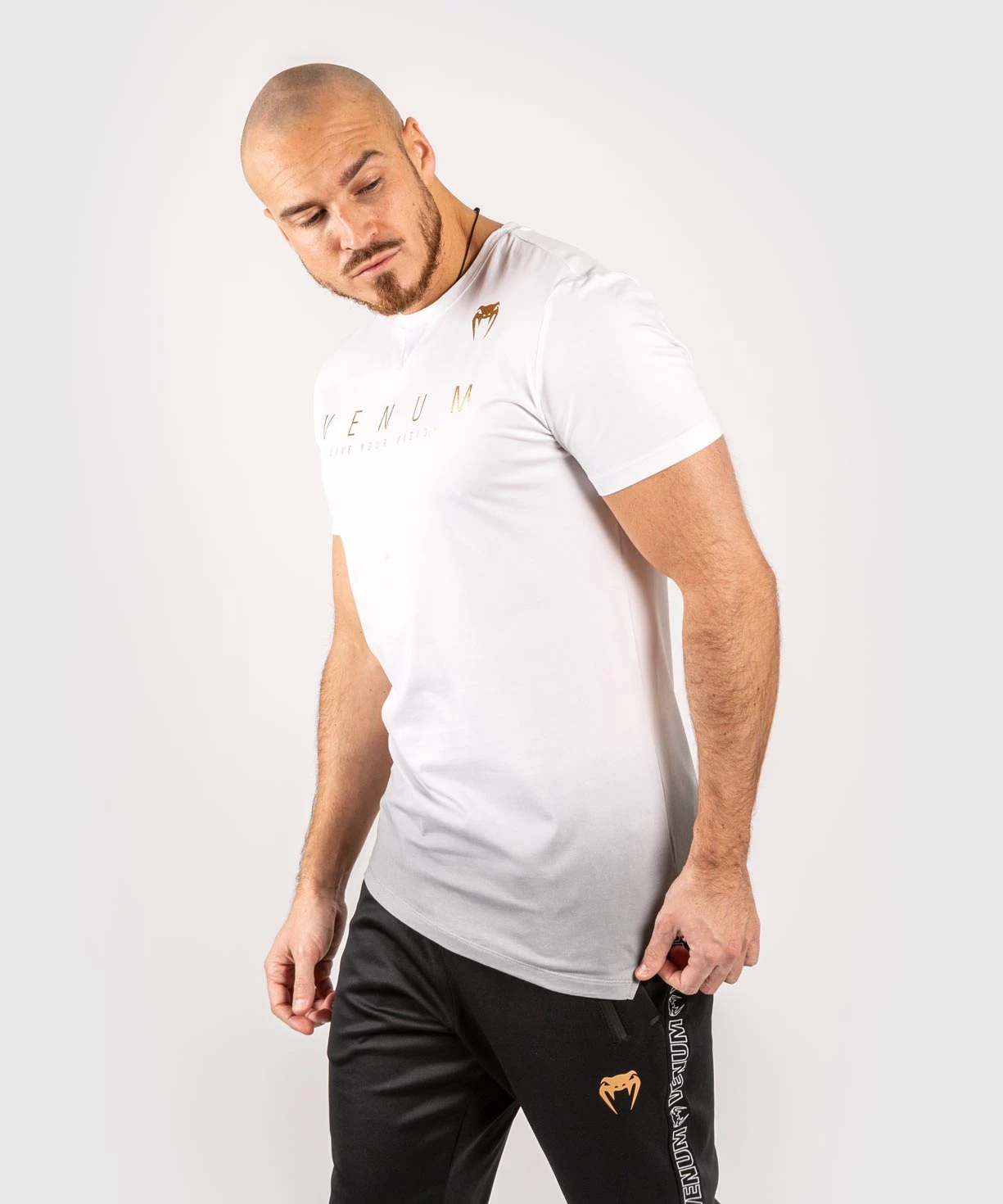Venum LiveYourVision T-Shirt - White/Black 4 Venum LiveYourVision T-Shirt - White/Black - Image 2