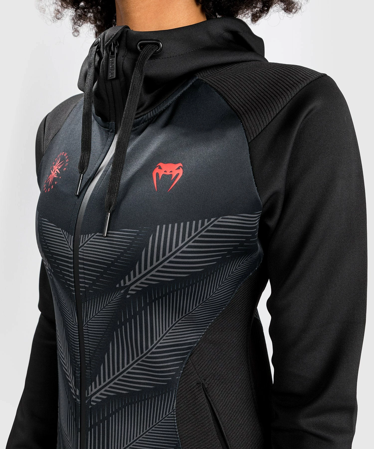 Venum Phantom Hoodie - For Women - Black/Red - Image 8