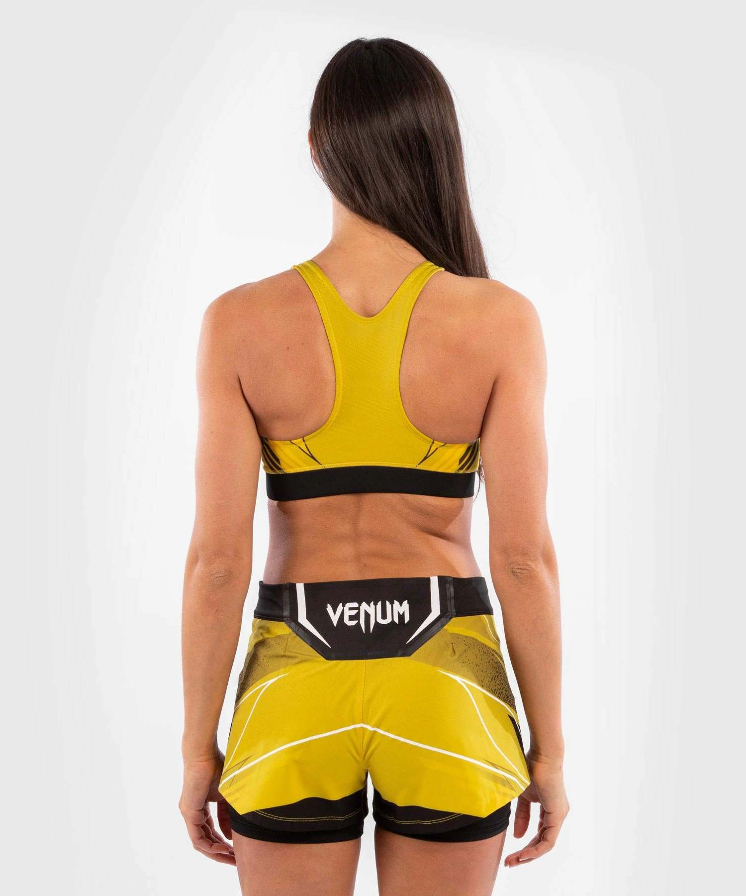 UFC Venum Authentic Fight Night Women's Sport Bra - Yellow 4 UFC Venum Authentic Fight Night Women's Sport Bra - Yellow - Image 2