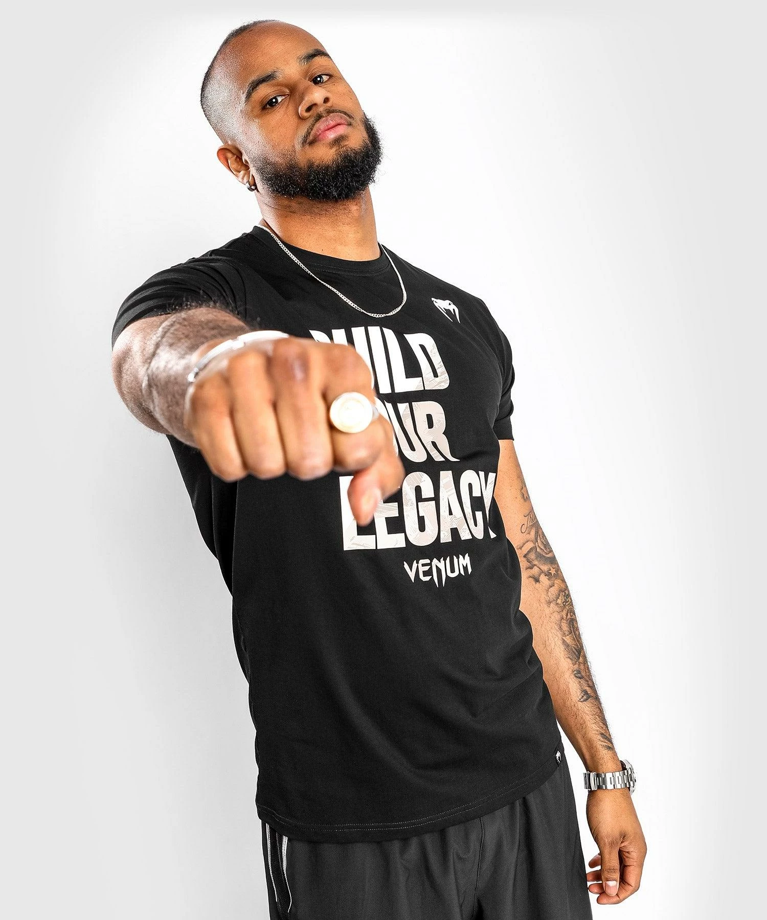 Venum Build Your Legacy T-Shirt - Black 4 Venum Build Your Legacy T-Shirt - Black - Image 2