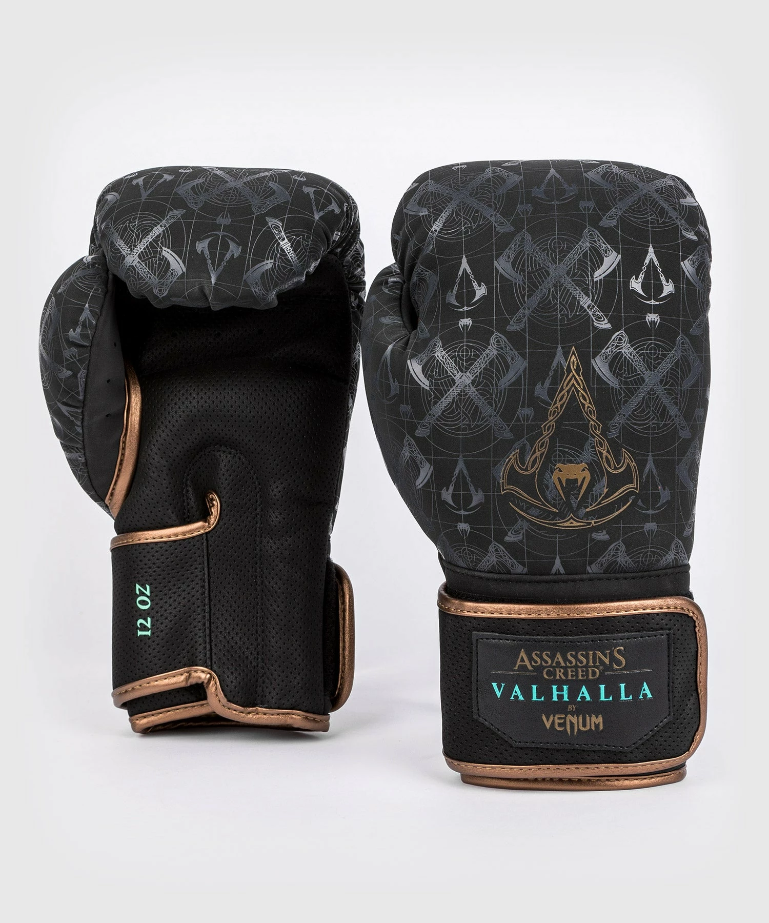 Venum Assassin's Creed Reloaded Boxing Gloves - Black 5 Venum Assassin's Creed Reloaded Boxing Gloves - Black - Image 3