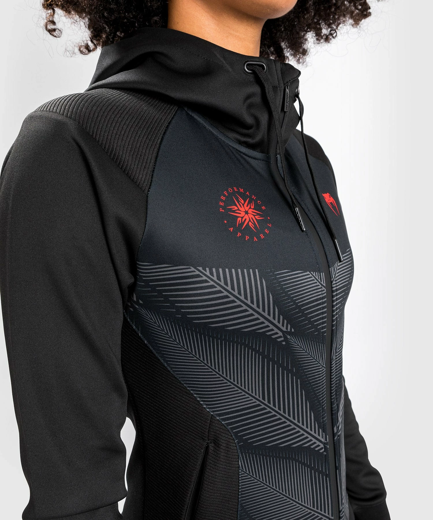 Venum Phantom Hoodie - For Women - Black/Red - Image 9