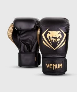 Venum Contender Boxing Gloves - Black/Gold -Boxing Sport Store BG CONTENDER BLACK GOLD HD 02