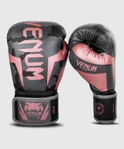 Venum Elite Boxing Gloves - Black/Pink Gold -Boxing Sport Store BG ELITE 3.0 BLACK PINK 1500 02 1