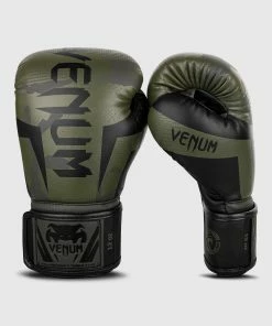 Venum Elite Boxing Gloves - Khaki Camo -Boxing Sport Store BG ELITE 3.0 KAKI BLACK 1500 01 1