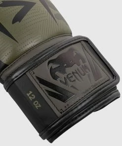 Venum Elite Boxing Gloves - Khaki Camo -Boxing Sport Store BG ELITE 3.0 KAKI BLACK 1500 03 1