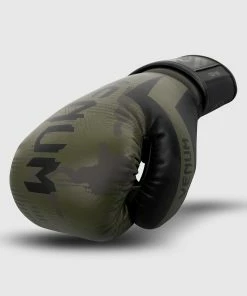 Venum Elite Boxing Gloves - Khaki Camo -Boxing Sport Store BG ELITE 3.0 KAKI BLACK 1500 04 1