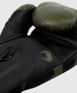 Venum Elite Boxing Gloves - Khaki Camo -Boxing Sport Store BG ELITE 3.0 KAKI BLACK 1500 05 1