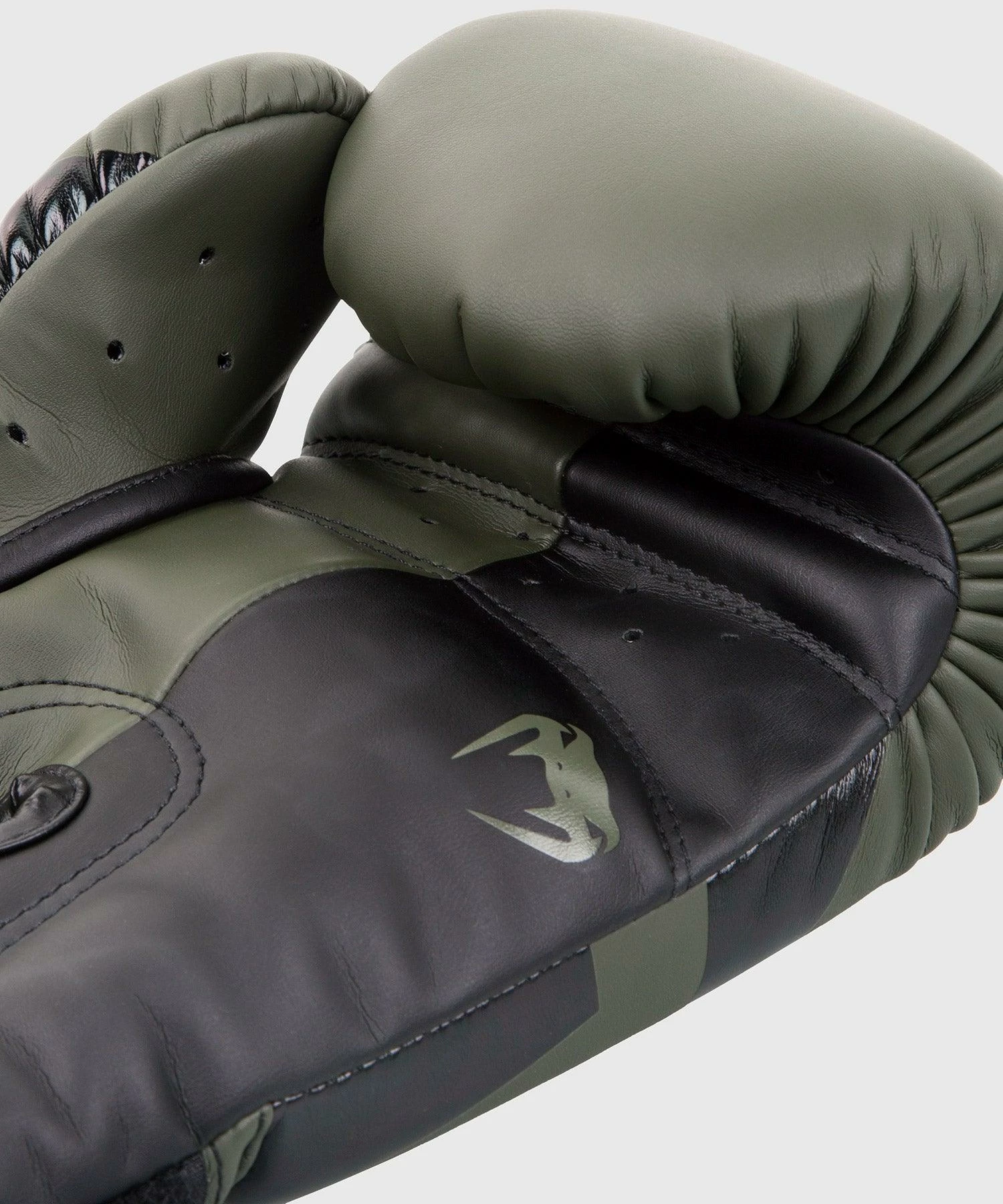 Venum Elite Boxing Gloves - Khaki/Black 6 Venum Elite Boxing Gloves - Khaki/Black - Image 4