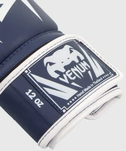 Venum Elite Boxing Gloves - White/Navy Blue -Boxing Sport Store BG ELITE NAVYBLUE WHITE HD 04