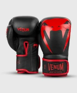Venum Giant 2.0 Pro Boxing Gloves Velcro - Black/Red -Boxing Sport Store BG PROBOXING GIANT BLACK RED HD 02