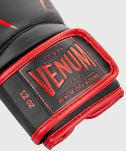 Venum Giant 2.0 Pro Boxing Gloves Velcro - Black/Red -Boxing Sport Store BG PROBOXING GIANT BLACK RED HD 03