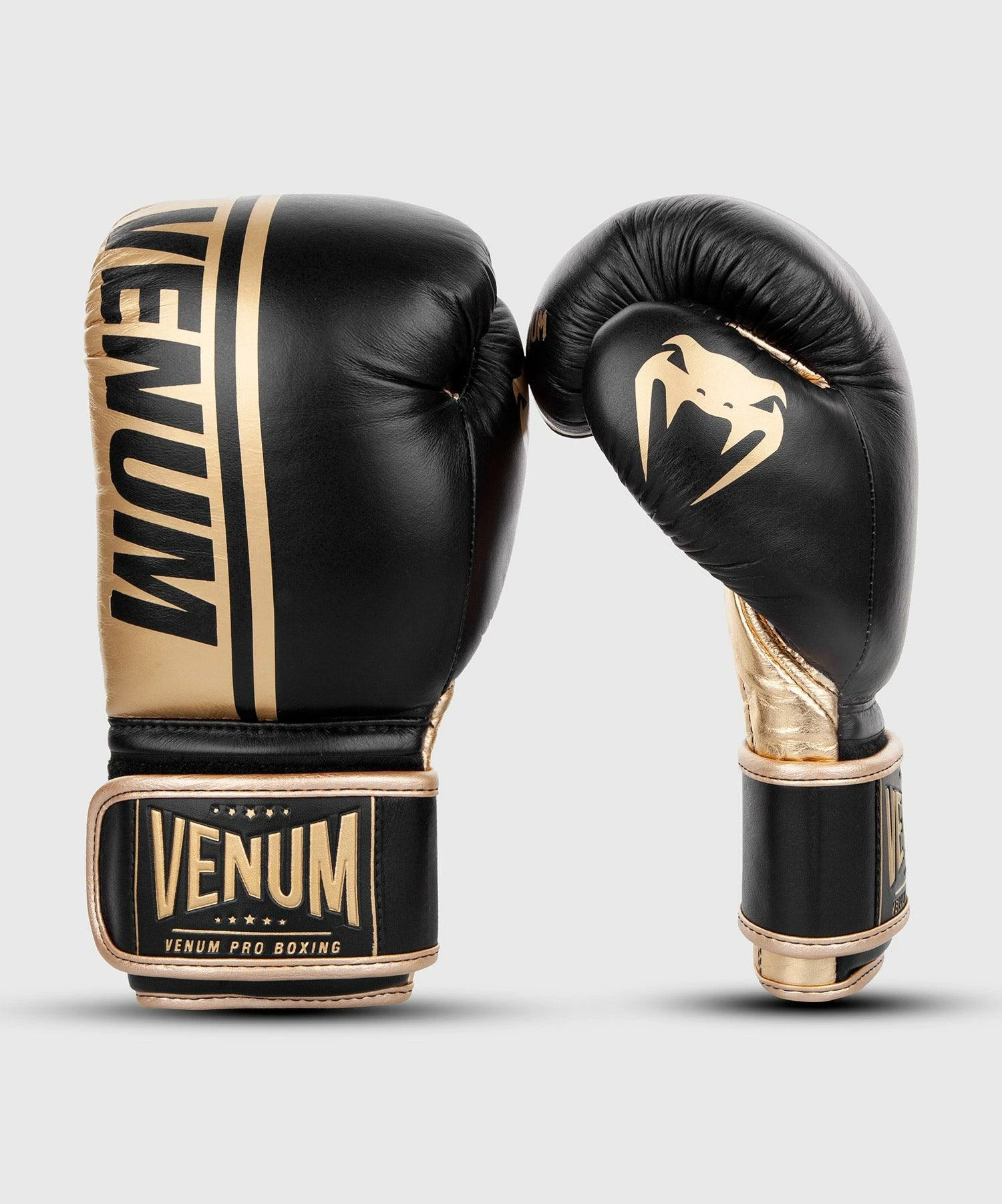 Venum Shield Pro Boxing Gloves Velcro - Black/Gold 4 Venum Shield Pro Boxing Gloves Velcro - Black/Gold - Image 2