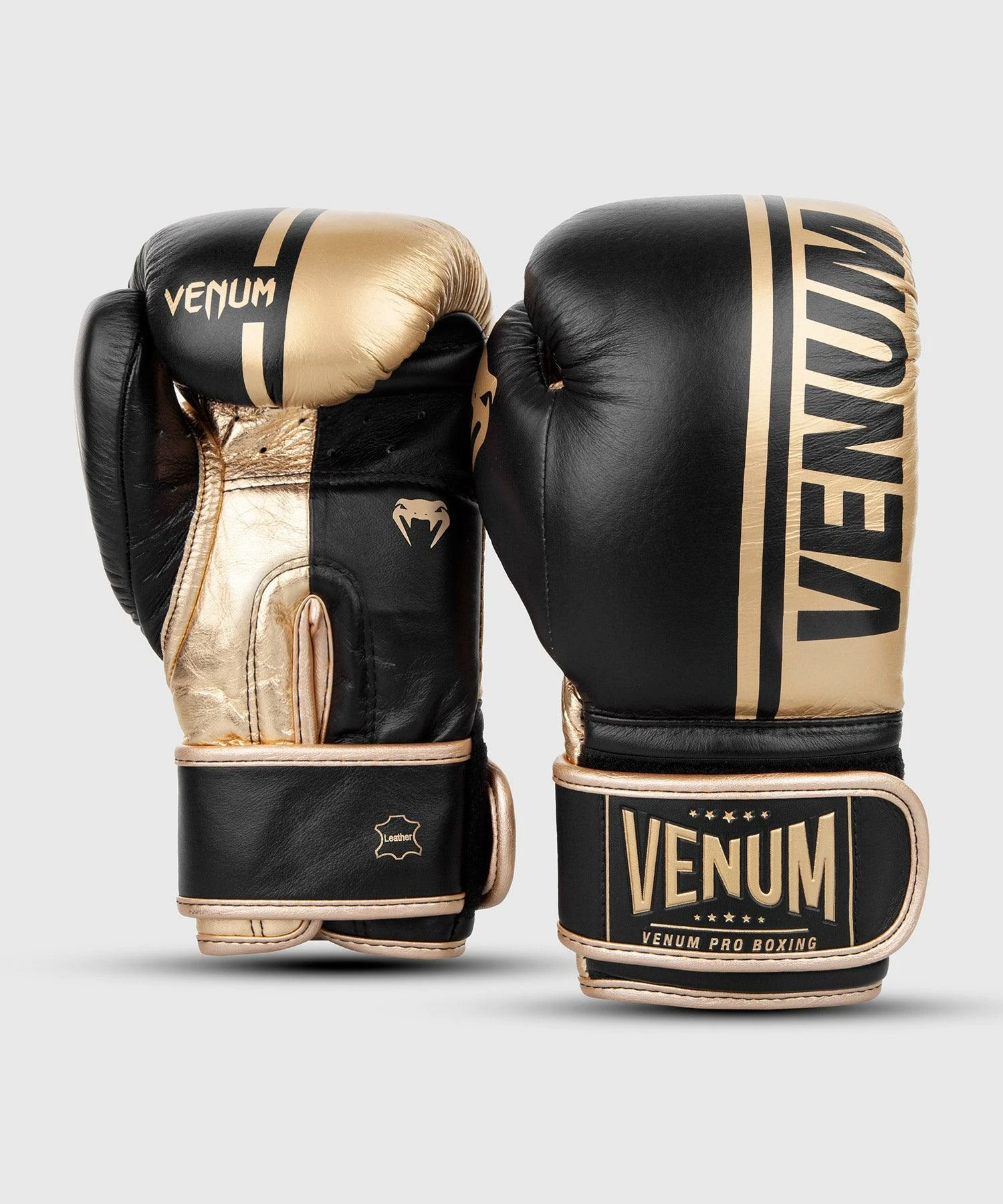 Venum Shield Pro Boxing Gloves Velcro - Black/Gold 5 Venum Shield Pro Boxing Gloves Velcro - Black/Gold - Image 3